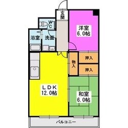 シャトレ南公園弐番館の物件間取画像